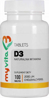 Vitamin D3 z lanolinu 2000 IU 100 tablet MYVITA